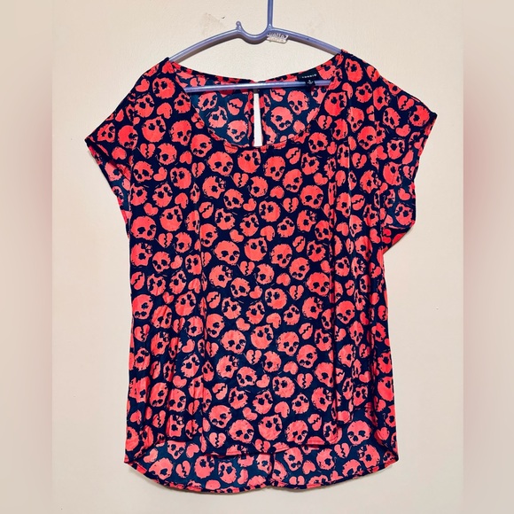 torrid Tops - Skull themed blouse, meant to be worn over a camisole.